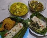 Foto langkah ke 6 dari resep Nasi Bakar Cumi Asin Teri Medan ❣️.