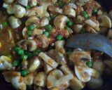 A picture of step 4 of Stuffed Eggplant and Peas & Mushroom with Chapati.