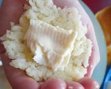 Foto del paso 3 de la receta: Bomba de Arroz con papa rellena de huevo y queso, a la pizza