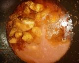 A picture of step 8 of Murgh choly.