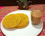 A picture of step 5 of Cornmeal Biscuit Masala Bhakri.
