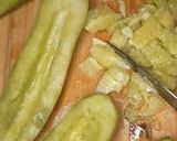 A picture of step 2 of Cucumber boat chaat खीरे की बोट चाट.