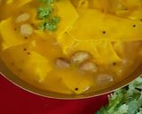 A picture of step 7 of Dal Dhokli.