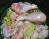 A picture of step 2 of Peshawari karahi.