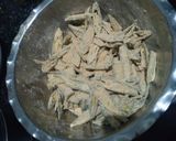 A picture of step 2 of Mom's special kurkuri bhindi.