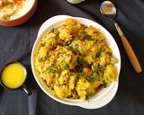 A picture of step 13 of Waghareli khichdi.