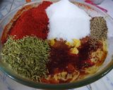 A picture of step 3 of Raw Mango Grated pickle.