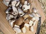 Pepper and salt night market chestnut mushroom 🍄