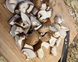A picture of step 1 of Pepper and salt night market chestnut mushroom 🍄.