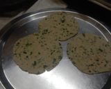 A picture of step 3 of Juwar Atta masala puri.