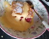 A picture of step 5 of Sour cherry pudding slices you just can't resist.