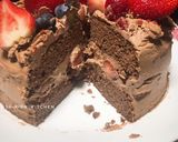 Foto langkah ke 15 dari resep Strawbery Chocolate Short Cake Klasik &Lembut ❤️.