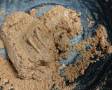 A picture of step 1 of Besan laddo.