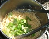 Foto del paso 2 de la receta Spaghetti en crema de limón y albahaca fresca