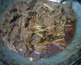A picture of step 3 of Beef Rendang.