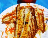 A picture of step 7 of Paneer Bhurji Grilled Sandwiches.