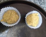 Foto del paso 3 de la receta: Muffins ligeros de banana con corazón de chocolate