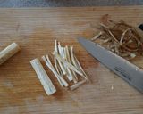 A picture of step 2 of Kakiage (mixed Tempura) - Japanese.