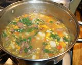 A picture of step 9 of CHILEAN BEEF CARBONADA SOUP. JON STYLE.