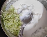 A picture of step 2 of Leftover rice and lauki uttapam.
