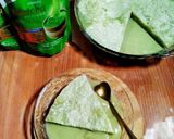 Foto langkah ke 7 dari resep Puding Terapung Matcha.