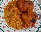 A picture of step 12 of Jollof Rice and Stewed Chicken! Nigerian Recipe!.