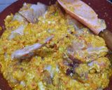 Foto langkah ke 5 dari resep Pepes Ayam Bumbu Kuning.