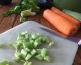 A picture of step 4 of Chicken Soup with Pasta and Vegetables.