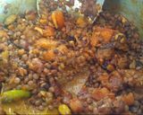 A picture of step 6 of Masoor Dal pulao.