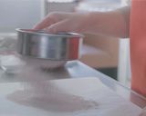 A picture of step 2 of Sachertorte (chocolate cake).