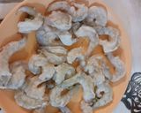 A picture of step 1 of Prawn pickle.