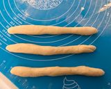 A picture of step 12 of Spring onion & cheese braided bread and Nutella bread.