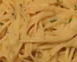A picture of step 8 of Lemon Carbonara with Guanciale and Mint.