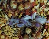 A picture of step 3 of Aloo tikki chat.