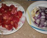 A picture of step 4 of Arvi Gosht.