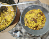 Foto del paso 6 de la receta: Arroz meloso trufado con hígados y mollejas de pollo
