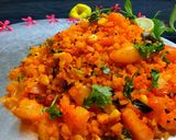 A picture of step 6 of Peri peri poha.