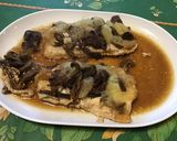 A picture of step 10 of Monkfish Fillets with Porcini Mushrooms, Apple, and Lemon.
