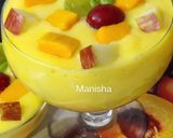A picture of step 10 of Mango Fruit Custard (Party Food).