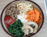 Foto langkah ke 8 dari resep Bibimbap (Nasi Campur Daging Dan Sayuran).