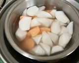 白蘿蔔地瓜蔬菜湯（電鍋料理）的食譜步驟5照片