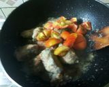 A picture of step 2 of Lahori chicken.
