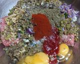 A picture of step 3 of Meatloaf, wheat-free with Lentils.