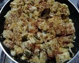 A picture of step 3 of Dry Green Jackfruit Curry (South Style).