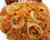A picture of step 5 of Jollof couscous.