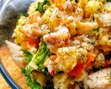 A picture of step 3 of Summery Potato Salad With A Fish Twist.