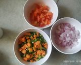 A picture of step 1 of Veggie butter omelette.