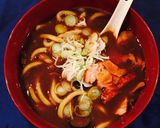 Hình bước làm 2 của món Mì udon cà ri phục vụ Vợ