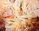 A picture of step 2 of Red Curry Chicken with Bamboo Shoots.