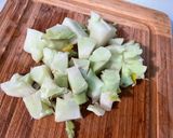 Une image de l'étape 2 de Farce pour poissons au chou romanesco, ail, oignon et estragon (anti gaspi).